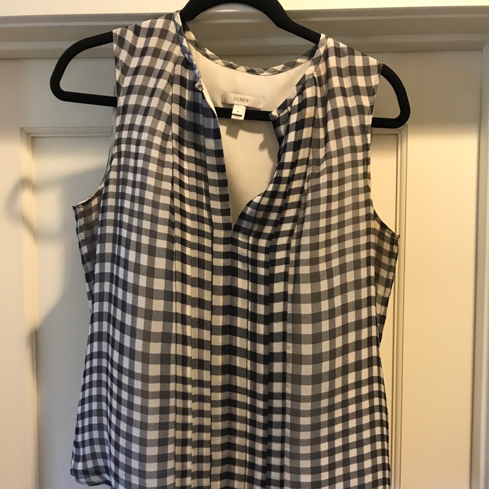 J. Crew gingham shell